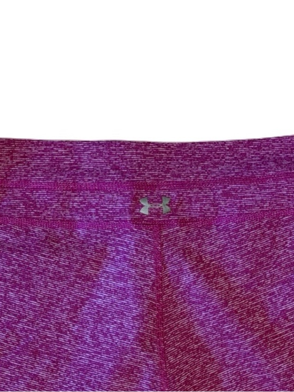 NWT Under Armour Women’s Marled Plum Capri Leggings- Size XL - Picture 4 of 9